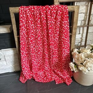 High waist shein skirt, material is super light polyester.